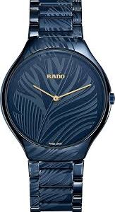 Rado Blue Dial Stainless Steel Strap Analogue Quartz Wrist Luxury Watch for Men