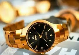 Rado Watches For Women – Rado Jubile Gold Watch with Black Dial